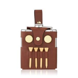 Brand New True Golfer's Liquor Flask for Men and Women with Accessories and Case